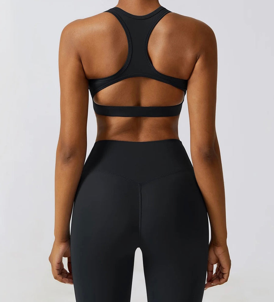 Bella high-waisted leggings in black quartz